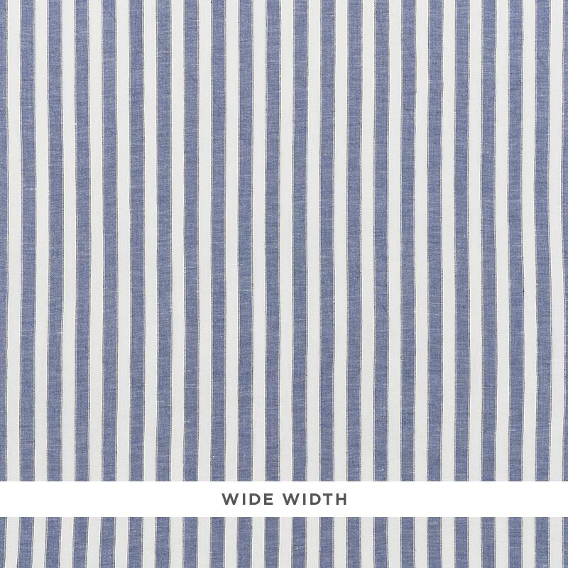 Schumacher Regatta Linen Stripe Sheer Chambray Fabric