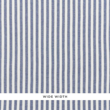Schumacher Regatta Linen Stripe Sheer Chambray Fabric
