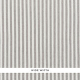 Schumacher Regatta Linen Stripe Sheer Stone Fabric