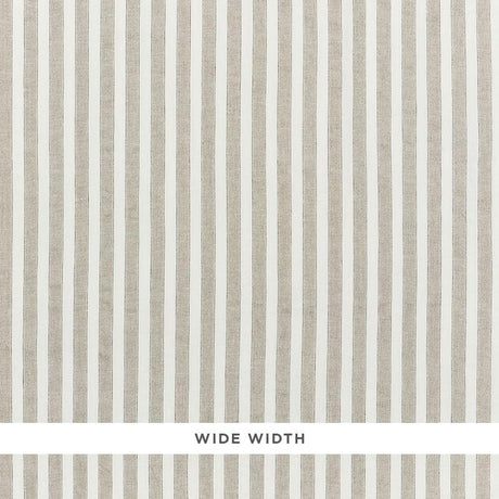 Schumacher Regatta Linen Stripe Sheer Linen Fabric