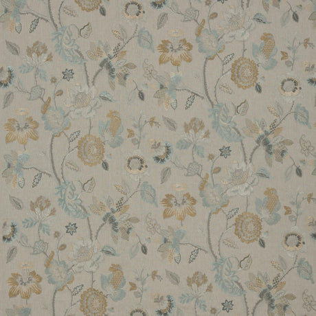 G P & J Baker DRYDEN AQUA/BRONZE Fabric