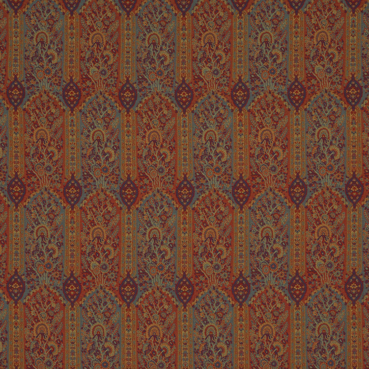 G P & J Baker WINTON SPICE/TEAL Fabric