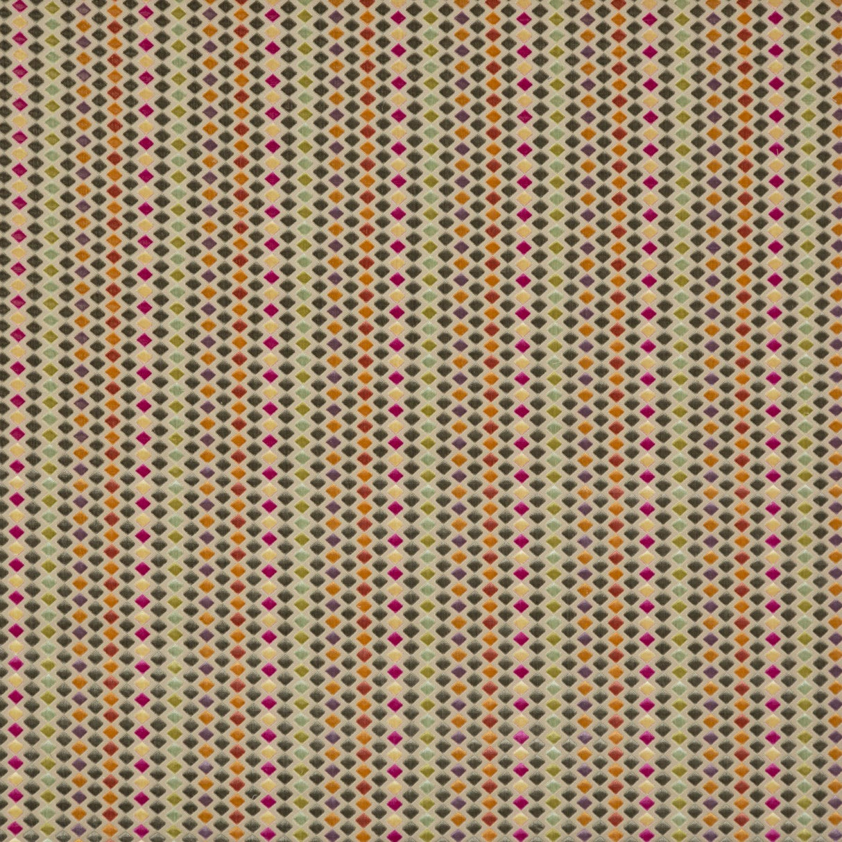 G P & J Baker CLARENDON DIAMONDS MULTI Upholstery Fabric