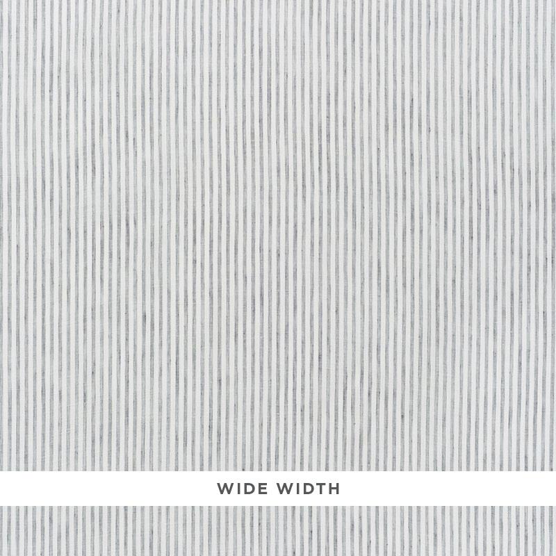 Schumacher Tori Stripe Sheer Graphite Fabric