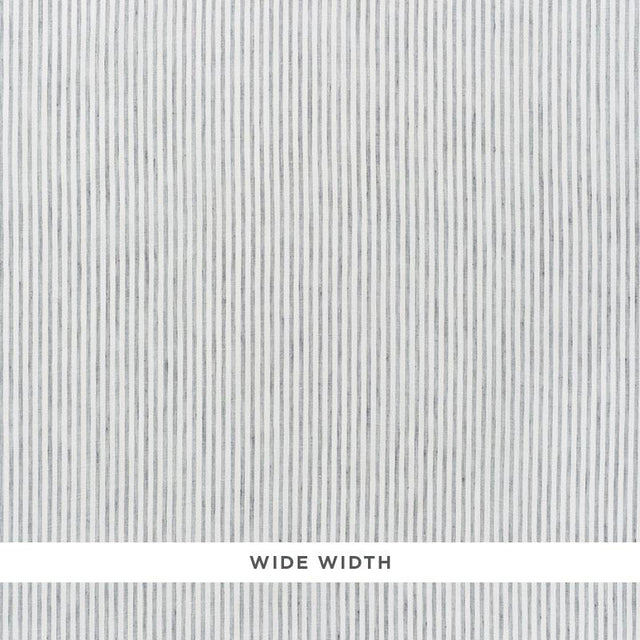 Schumacher Tori Stripe Sheer Graphite Fabric
