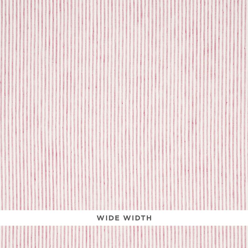 Schumacher Tori Stripe Sheer Rose Fabric