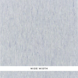 Schumacher Tori Stripe Sheer Navy Fabric