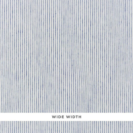 Schumacher Tori Stripe Sheer Navy Fabric