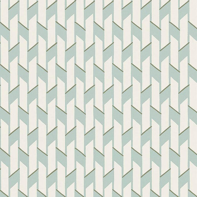 Schumacher Empire Blue Charm Wallpaper