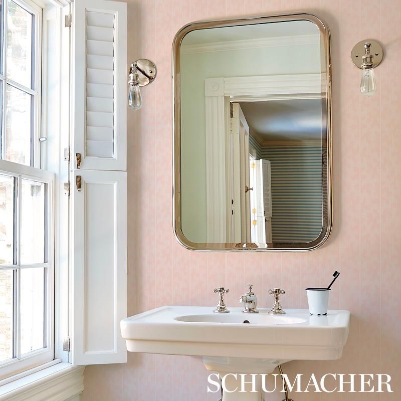 Schumacher Montpellier Pink Gala Wallpaper