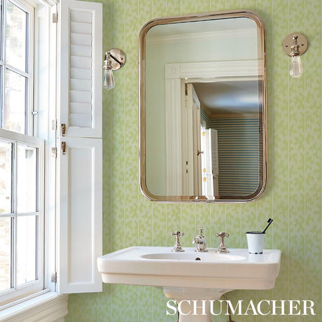 Schumacher Montpellier Lime Blossom Wallpaper