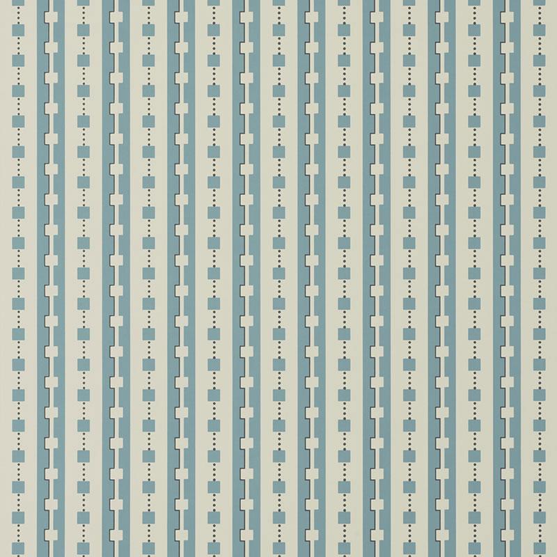 Schumacher Plaza Blues Blue Wallpaper