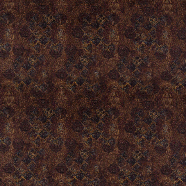 Mulberry BOHEMIAN VELVET FIG/SIENNA Upholstery Fabric