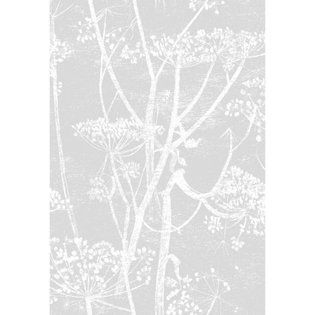 Cole & Son COW PARSLEY LINEN PRINT SOFT GREY Fabric
