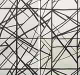 Lee Jofa CHANNELS PAPER EBONY/IVORY Wallpaper