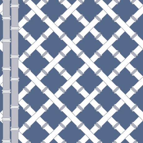 Gaston Y Daniela TRELLIS AZUL/BLANCO Wallpaper