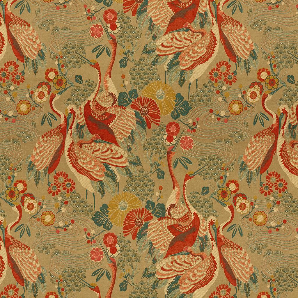 Kravet KIMONO INSPIRED HAUTE RED Upholstery Fabric