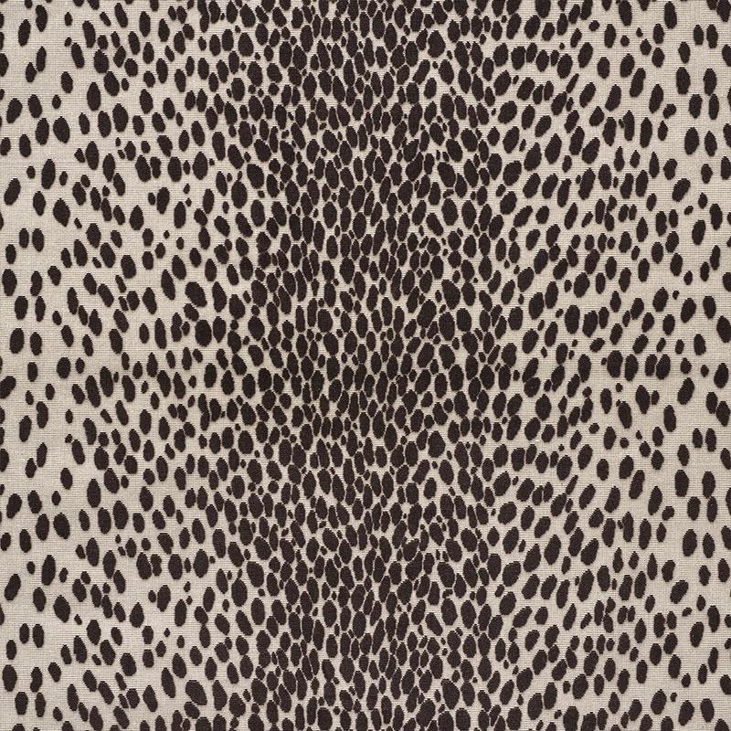 Schumacher Cheetah Velvet Java Fabric