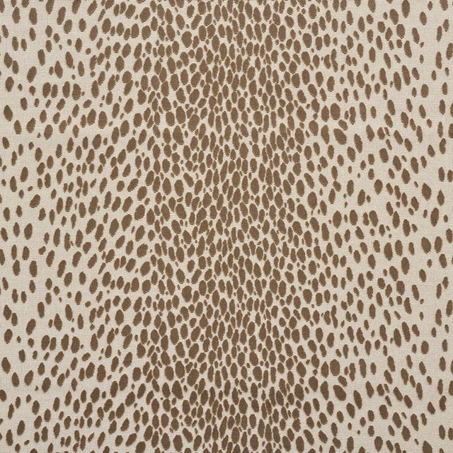 Schumacher Cheetah Velvet Natural Fabric
