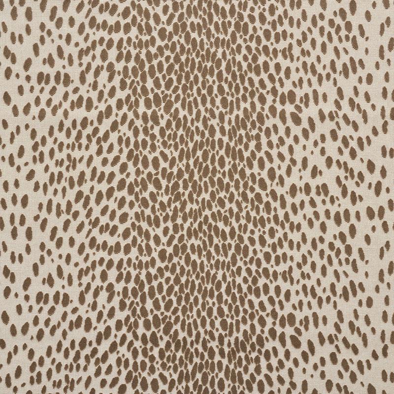 Schumacher Cheetah Velvet Natural Fabric