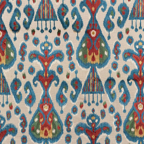 Schumacher Tabriz Ikat Velvet Multi Fabric