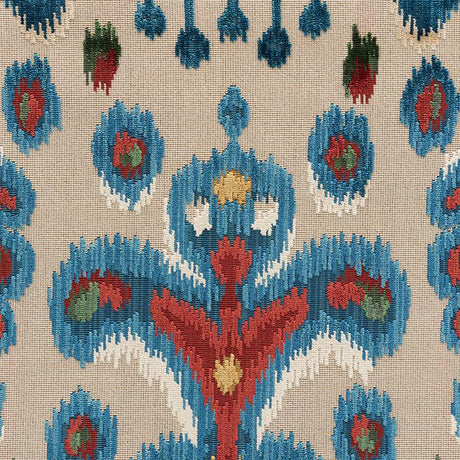 Schumacher Tabriz Ikat Velvet Multi Fabric