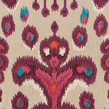 Schumacher Tabriz Ikat Velvet Aubergine Fabric