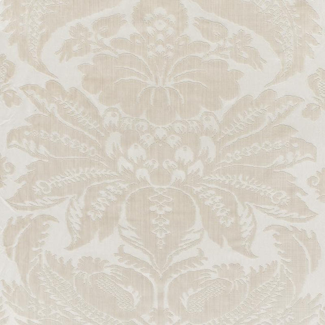 Schumacher Pavia Silk Velvet Platinum Fabric