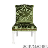 Schumacher Pavia Silk Velvet Platinum Fabric