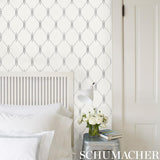 Schumacher Diso Blue Wallpaper