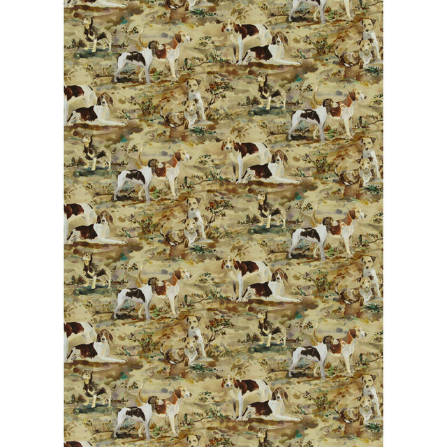 Mulberry MULBERRY HOUNDS VELVET MULTI Fabric