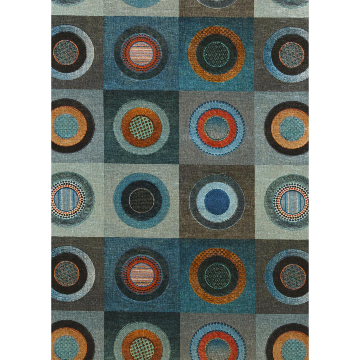 Mulberry DRESS CIRCLE VELVET TEAL Upholstery Fabric