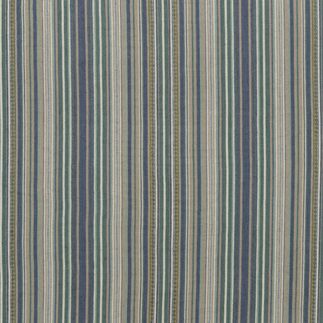Mulberry TAPTON STRIPE TEAL/INDIGO Fabric