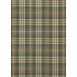 Mulberry NEVIS TEAL/RUSSET Upholstery Fabric