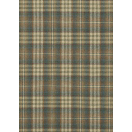 Mulberry NEVIS TEAL/RUSSET Upholstery Fabric