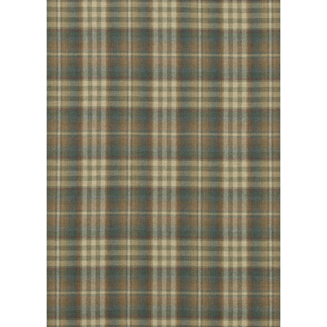 Mulberry NEVIS TEAL/RUSSET Upholstery Fabric