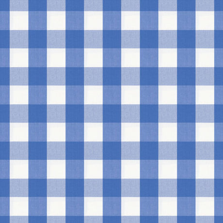 Brunschwig & Fils EXCHEQUER COTTON CHECK CORNFLOWER Upholstery Fabric