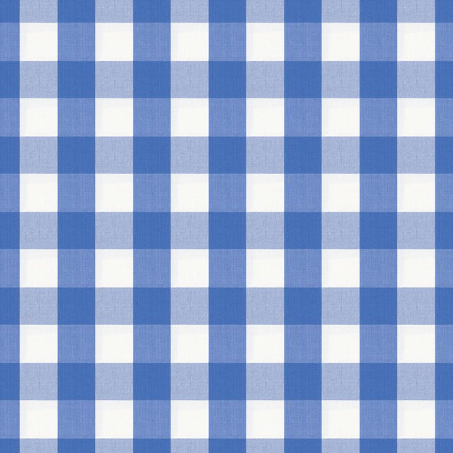 Brunschwig & Fils EXCHEQUER COTTON CHECK CORNFLOWER Upholstery Fabric