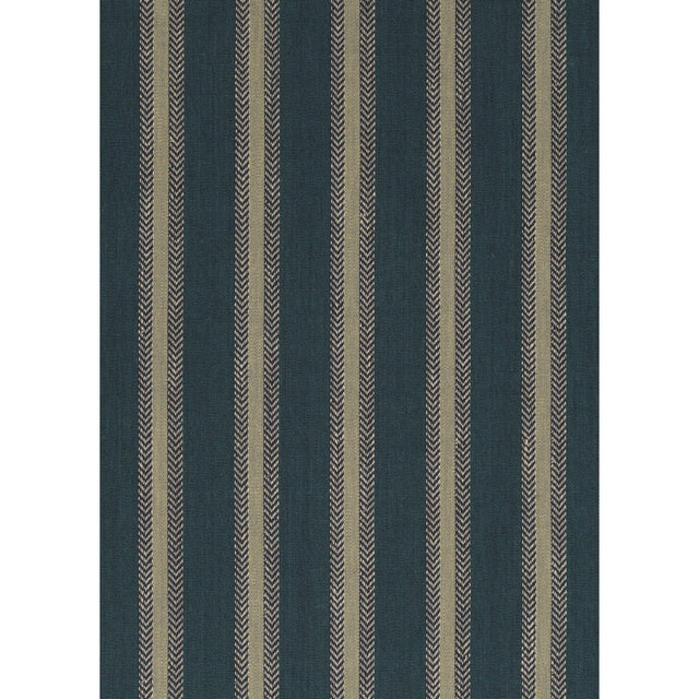 Mulberry CHESTER STRIPE TEAL Upholstery Fabric