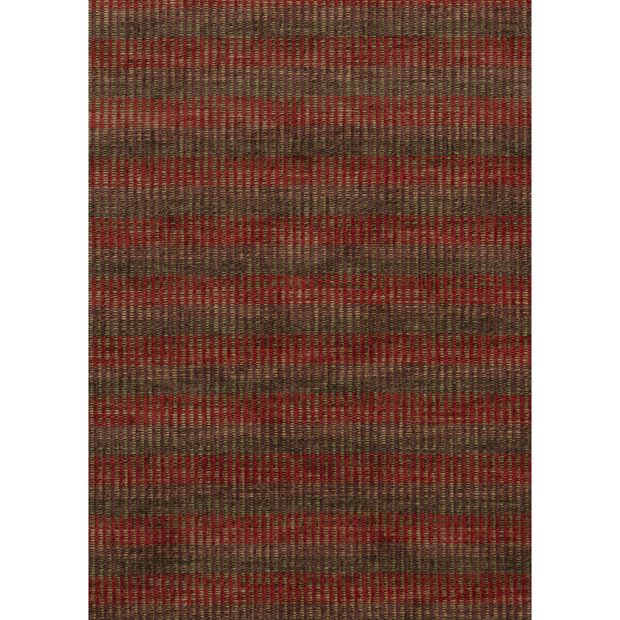 Mulberry RATTAN CHENILLE RED/GREEN Upholstery Fabric