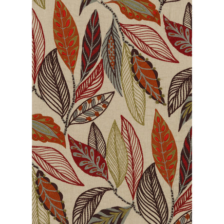 Mulberry FOREST LEAVES RED/PLUM Fabric