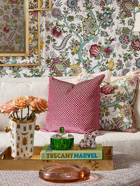 Scalamandre Etosha Velvet Framboise Fabric