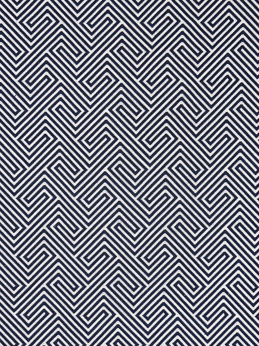 Scalamandre Labyrinth Weave Navy Fabric