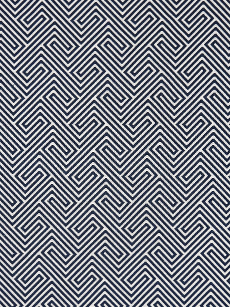 Scalamandre Labyrinth Weave Navy Fabric