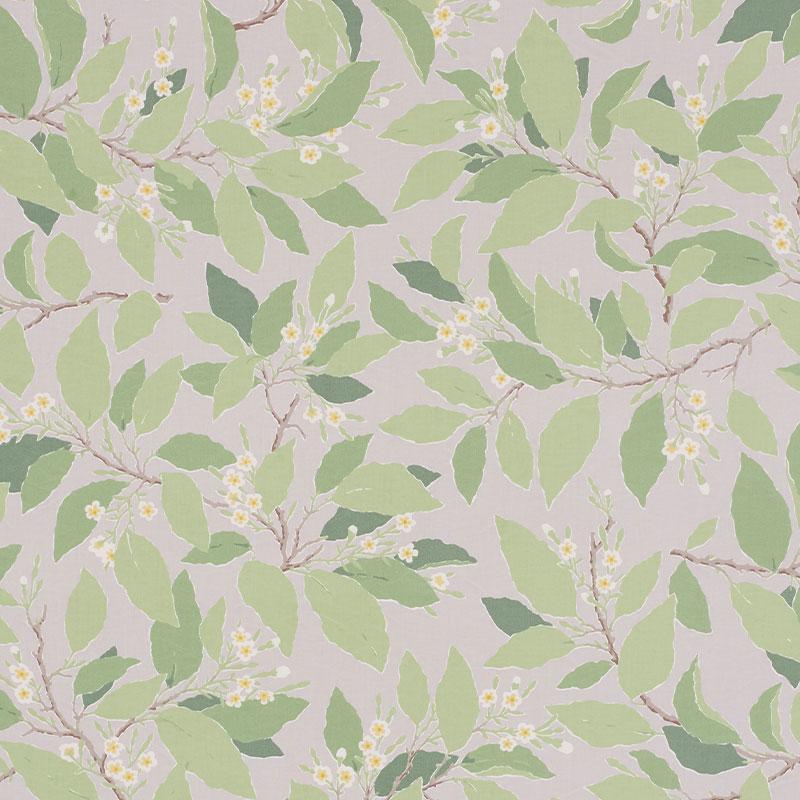 Schumacher Dogwood Leaf Grisaille Fabric