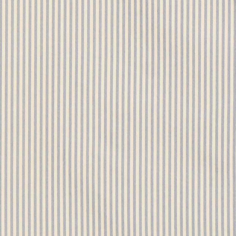 Schumacher Charee Silk Stripe Blue And White Fabric