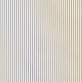 Schumacher Charee Silk Stripe Blue And White Fabric