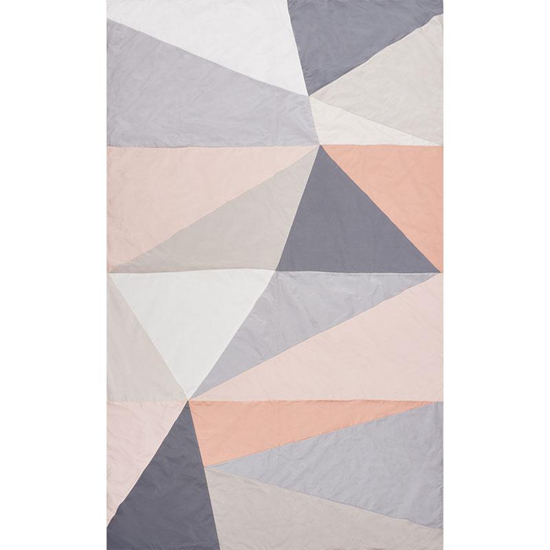 Schumacher Cubist Silk Panel Blush Fabric