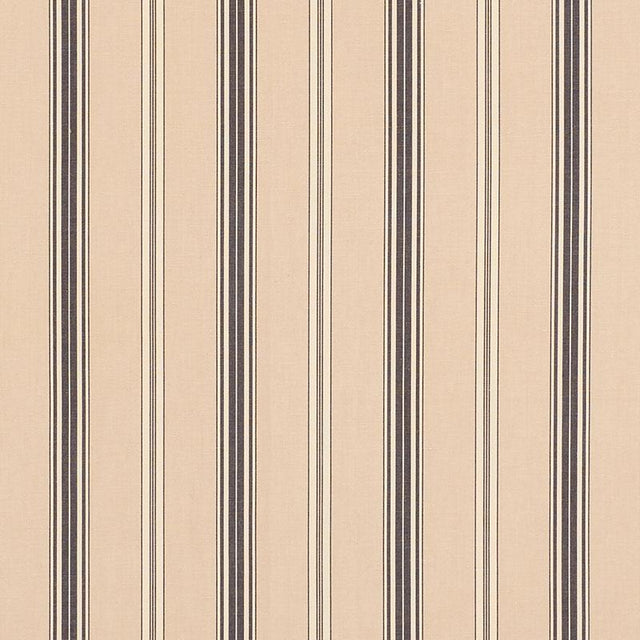 Schumacher Coco Stripe Stone Fabric