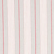 Schumacher Audrey Stripe Grey & Red Fabric